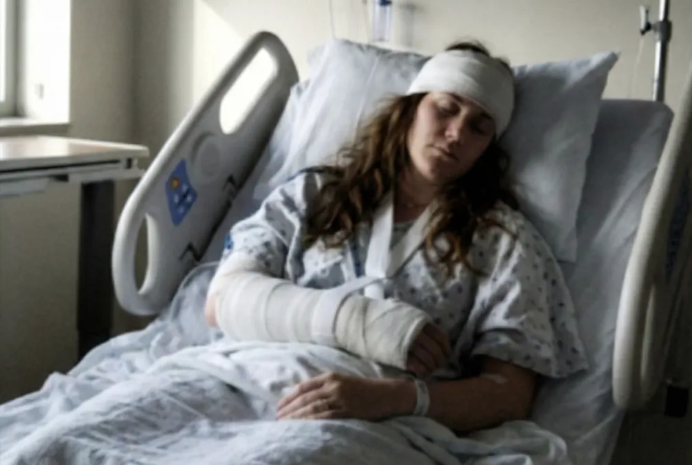 Vitória e Talita no hospital